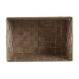 Multi-purpose basket Brown Cloth 5 L 30,4 x 14 x 20 cm (18 Units) For Discount