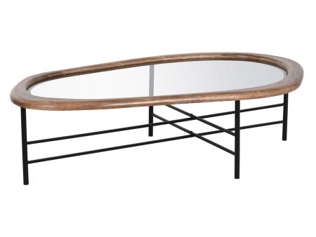 Centre Table Home ESPRIT Brown Black Crystal Fir wood 120 x 69 x 33 cm Fashion