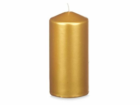 Candle Acorde 92538 Golden 7 x 15,5 x 7 cm (12 Units) Hot on Sale