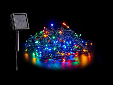 Wreath of LED Lights Solar Multicolour Online now