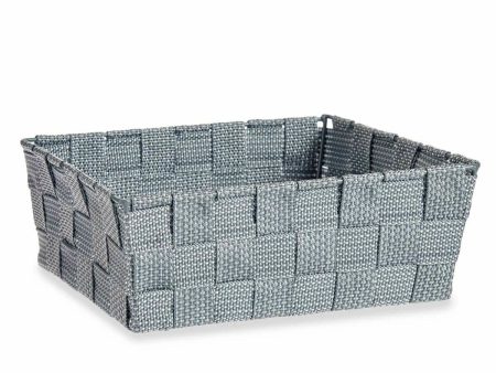 Multi-purpose basket Grey Cloth 2,4 L 20 x 8 x 24 cm (24 Units) Hot on Sale