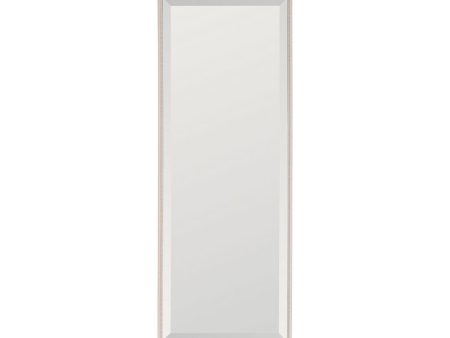 Wall mirror White Natural 40 x 6 x 110 cm Online now