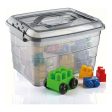 Storage Box Confortime Tetris Grey Plastic (14 L) Online Sale