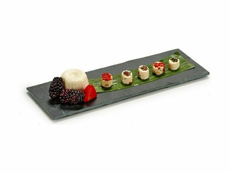 Snack tray Black Board 30,3 x 0,5 x 10 cm (24 Units) Online Hot Sale