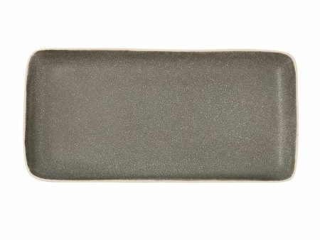 Snack tray Bidasoa Gio Rectangular Grey 28 x 14 cm Ceramic (4 Units) Discount