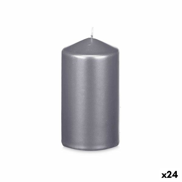 Candle Acorde 92537 Silver 7 x 13 x 7 cm (24 Units) Fashion