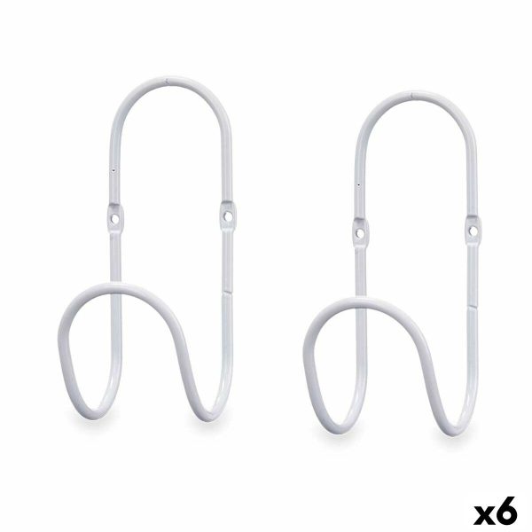 Hangers White Metal Set 2 Pieces (6 Units) Online now