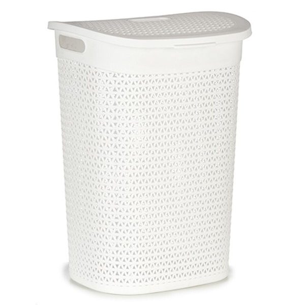 Laundry Basket White Plastic 60 L 43,5 x 57,5 x 34 cm (6 Units) Online