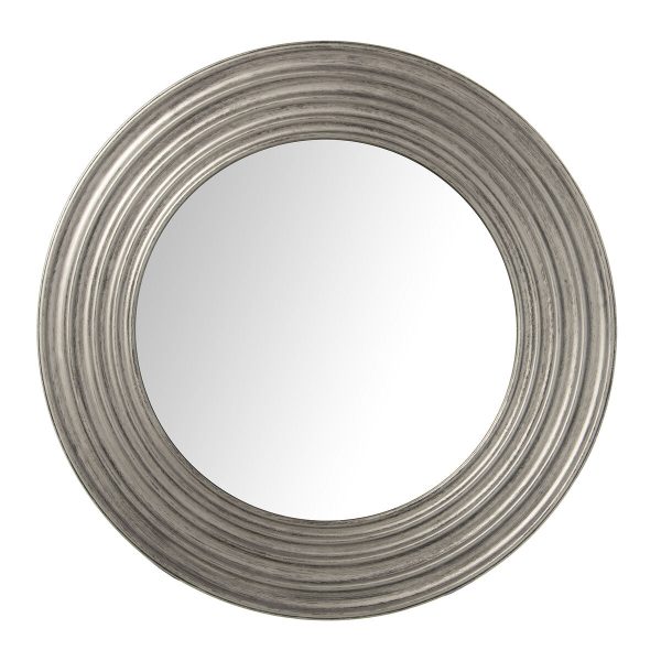 Wall mirror Alexandra House Living Silver Plastic 5 x 53 x 54 cm Circular For Sale