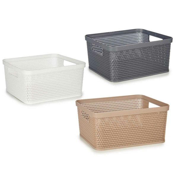 Multi-purpose basket Plastic 2,5 L 24,5 x 10,4 x 18,5 cm (18 Units) Supply