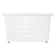 Multi-purpose basket With wheels White Plastic 17,5 x 26 x 46 cm (12 Units) on Sale