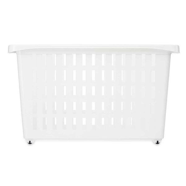 Multi-purpose basket With wheels White Plastic 17,5 x 26 x 46 cm (12 Units) on Sale