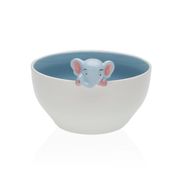 Bowl Versa Porcelain 15,8 x 9,5 x 14 cm Elephant For Cheap