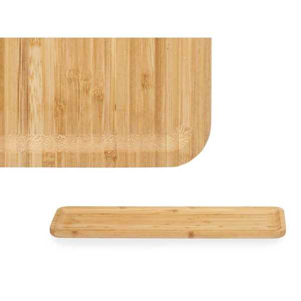 Snack tray Brown Bamboo 46 x 1,6 x 15 cm Aperitif (12 Units) Online Sale