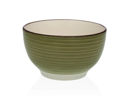 Bowl Versa Green Stoneware 14 x 8,3 x 14 cm For Sale