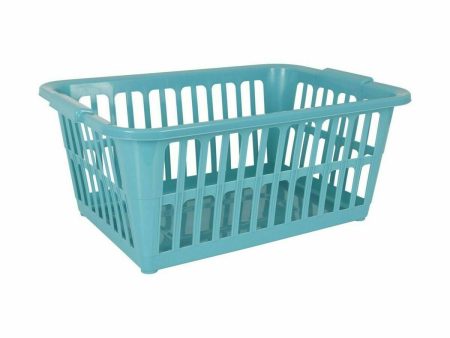 Laundry basket Tontarelli Classic Blue 35 L 58 x 41 x 24 cm (12 Units) Online Hot Sale