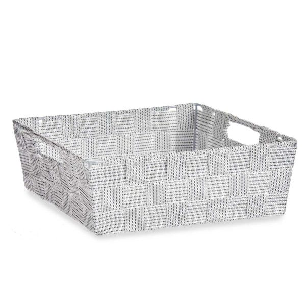 Multi-purpose basket White Cloth 3 L 23 x 8 x 27 cm (48 Units) Online Sale