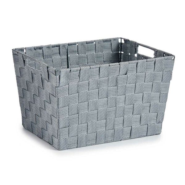 Laundry Basket Grey Cloth 10 L 25 x 20,5 x 35 cm (12 Units) on Sale