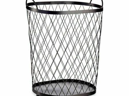 Basket Black Metal 40 L 31 x 54,7 x 46,5 cm (4 Units) Online