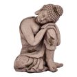 Decorative Garden Figure Buddha Grey Polyresin (28,5 x 43,5 x 37 cm) Hot on Sale