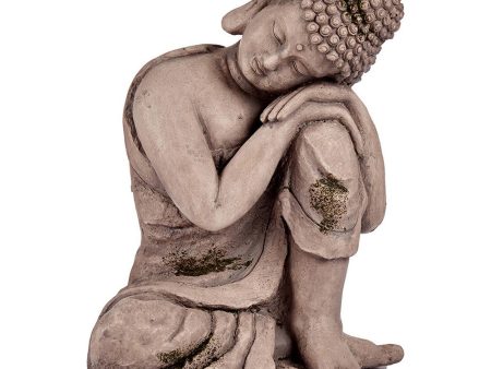 Decorative Garden Figure Buddha Grey Polyresin (28,5 x 43,5 x 37 cm) Hot on Sale