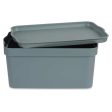 Storage Box with Lid Grey Plastic 7,5 L 21 x 14,2 x 32 cm (12 Units) Online