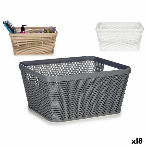 Multi-purpose basket Plastic 5 L 29,5 x 13 x 23 cm (18 Units) on Sale