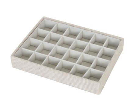 Jewelry box Versa Beige Polyester Cardboard 19 x 4 x 25 cm Fashion