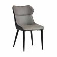 Armchair Black Grey Steel 49 x 86 x 60 cm (2 Units) For Discount