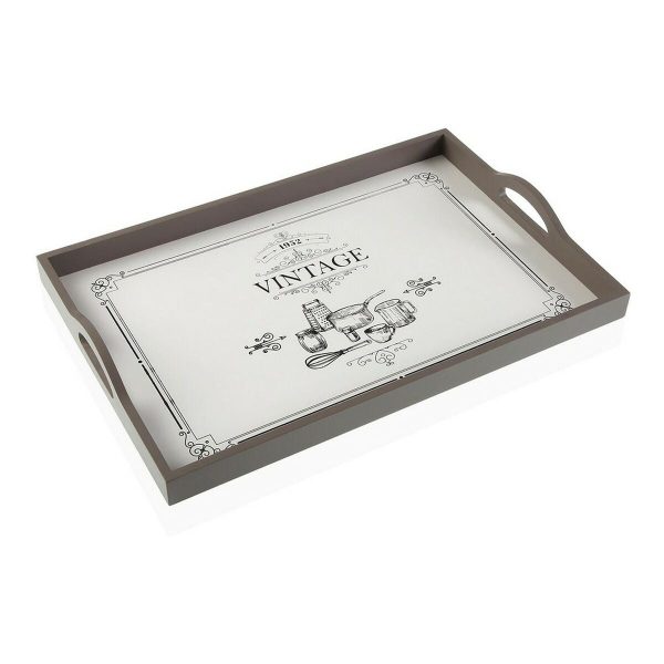 Tray Adele Vintage MDF Wood (30 x 5 x 45 cm) Hot on Sale