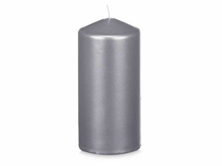 Candle Acorde 92539 Silver 7 x 15,5 x 7 cm (12 Units) For Discount