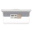 Multi-use Box Grey Transparent Plastic 9 L 35,5 x 17 x 23,5 cm (6 Units) Hot on Sale