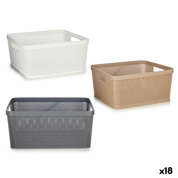 Multi-purpose basket Plastic 10 L 36 x 15 x 29 cm (18 Units) Online Sale