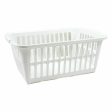 Laundry basket Tontarelli Classic White 35 L 58 x 41 x 24 cm (12 Units) on Sale