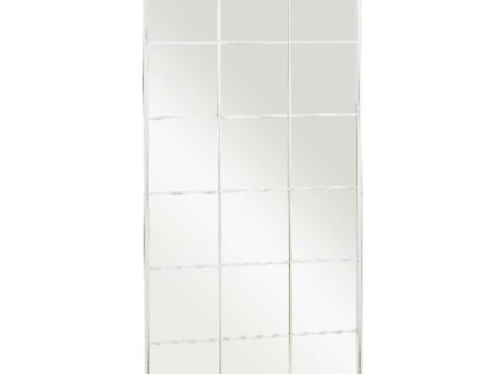 Wall mirror JY21098W White Window 90 x 180 x 2 cm Rectangular For Sale