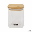 Food Preservation Container Quttin Bamboo Borosilicate Glass 480 ml (12 Units) Online now