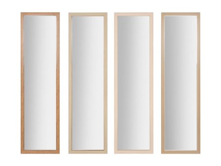 Wall mirror Home ESPRIT White Brown Beige Grey 35 x 2 x 125 cm (4 Units) For Sale