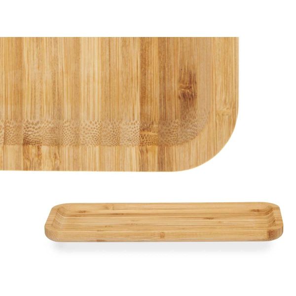 Snack tray Brown Bamboo 29,5 x 1,6 x 11,5 cm Aperitif (12 Units) Online