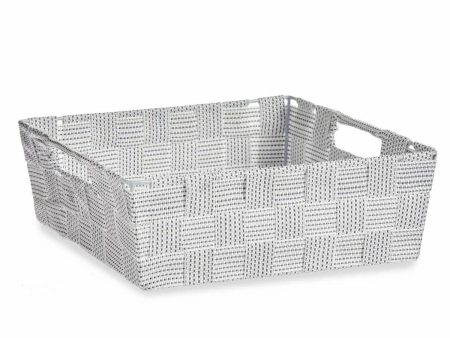 Multi-purpose basket White Cloth 3 L 23 x 8 x 27 cm (48 Units) Online Sale