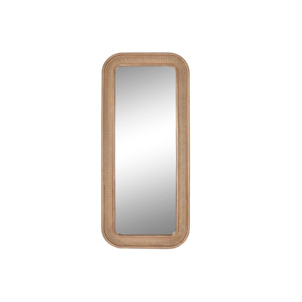 Wall mirror Home ESPRIT Natural Tropical 76,5 x 5,5 x 172,5 cm 76,5 x 3,5 x 173,5 cm Hot on Sale