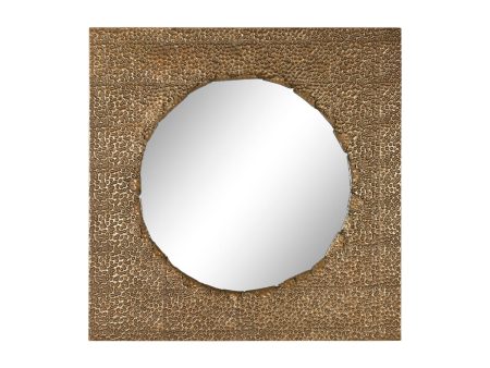 Wall mirror Home ESPRIT Golden 80 x 6 x 80 cm Fashion