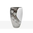 Vase Romimex White Silver Ceramic 16 x 30 x 9 cm Cheap