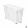 Multi-purpose basket With wheels White Plastic 17,5 x 26 x 46 cm (12 Units) on Sale