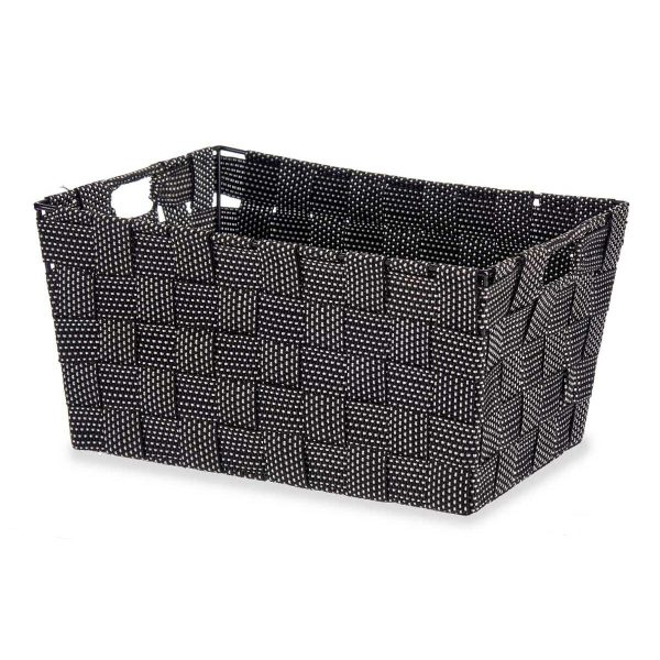 Multi-purpose basket Black Cloth 20 x 14 x 30 cm (18 Units) Online