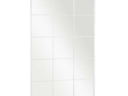 Wall mirror JY21099W White Window 90 x 150 x 2 cm Rectangular For Discount