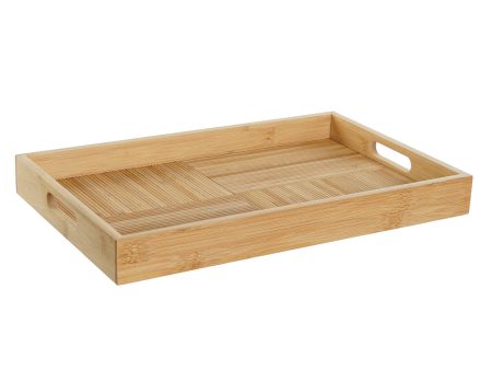 Tray DKD Home Decor Natural Bamboo 43 x 27 x 4,5 cm Online