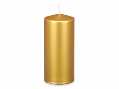 Candle Acorde 92546 Golden 9 x 20 x 9 cm (8 Units) For Discount