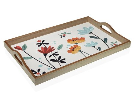 Tray Versa Selene MDF Wood 30 x 5 x 45 cm Flowers Online Hot Sale