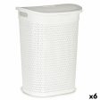 Laundry Basket White Plastic 60 L 43,5 x 57,5 x 34 cm (6 Units) Online