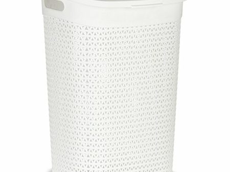 Laundry Basket White Plastic 60 L 43,5 x 57,5 x 34 cm (6 Units) Online